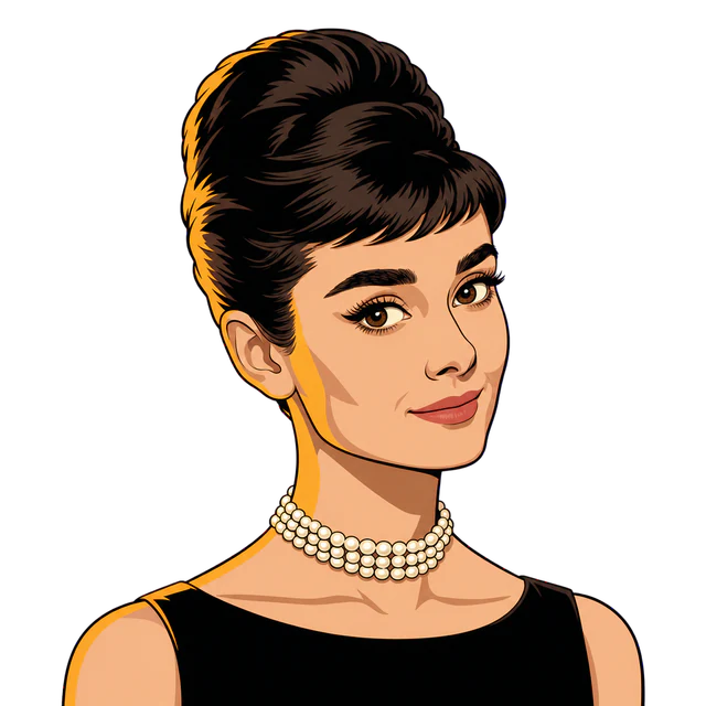Audrey Hepburn, illustrated
