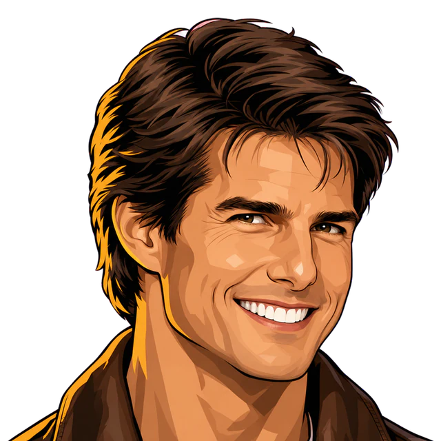 Tom Cruise, illustrated