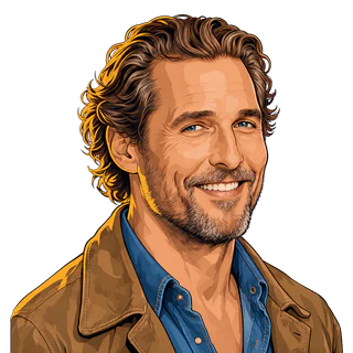 Matthew McConaughey, illustrated