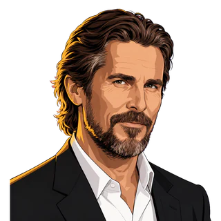 Christian Bale, illustrated