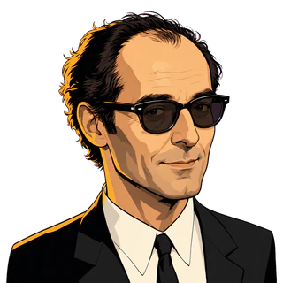 Jean-Luc Godard, illustrated