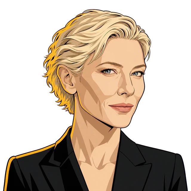 Cate Blanchett, illustrated