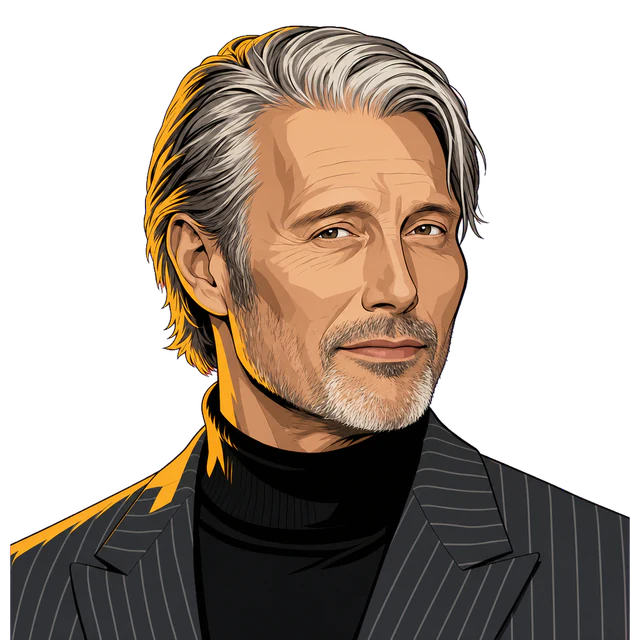 Mads Mikkelsen, illustrated