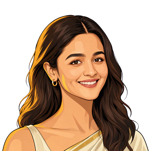 Alia Bhatt, illustrated