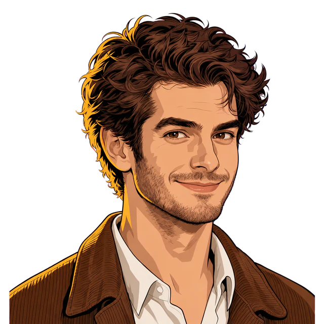 Andrew Garfield, illustrated