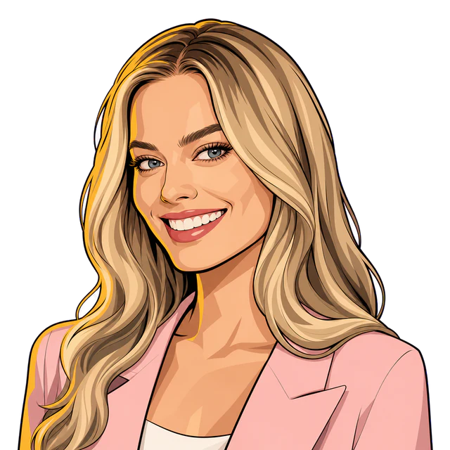 Margot Robbie, illustrated