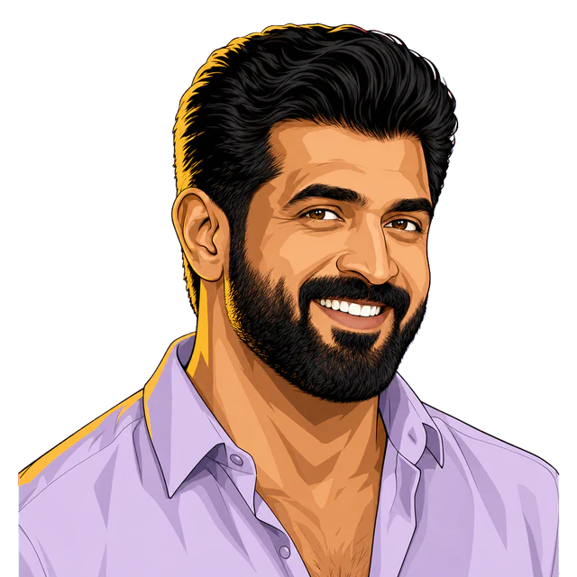 Arun Vijay, illustrated