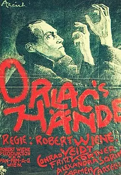 The Hands of Orlac poster