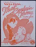 That Certain Thing poster