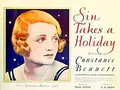 Sin Takes a Holiday poster