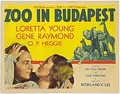 Zoo in Budapest poster