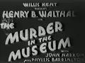 The Murder in the Museum poster