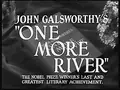 One More River poster