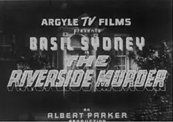 The Riverside Murder poster