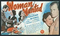 Woman Wanted poster