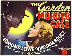 The Garden Murder Case poster