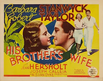 His Brother's Wife poster