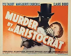 Murder by an Aristocrat poster
