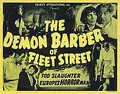 Sweeney Todd, the Demon Barber of Fleet Street poster