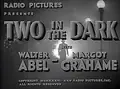 Two in the Dark poster