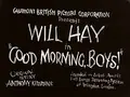 Good Morning, Boys! poster