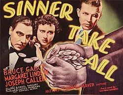 Sinner Take All poster