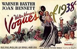 Walter Wanger's Vogues of 1938 poster