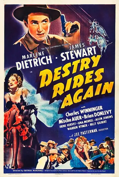 Destry Rides Again poster