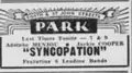 Syncopation poster