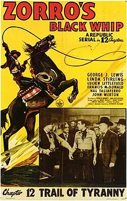 Zorro's Black Whip poster