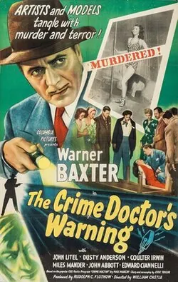 The Crime Doctor's Warning poster