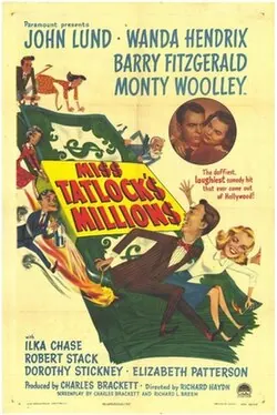 Miss Tatlock's Millions poster