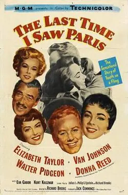 The Last Time I Saw Paris poster