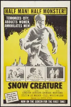 The Snow Creature poster