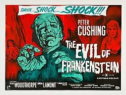 The Evil of Frankenstein poster